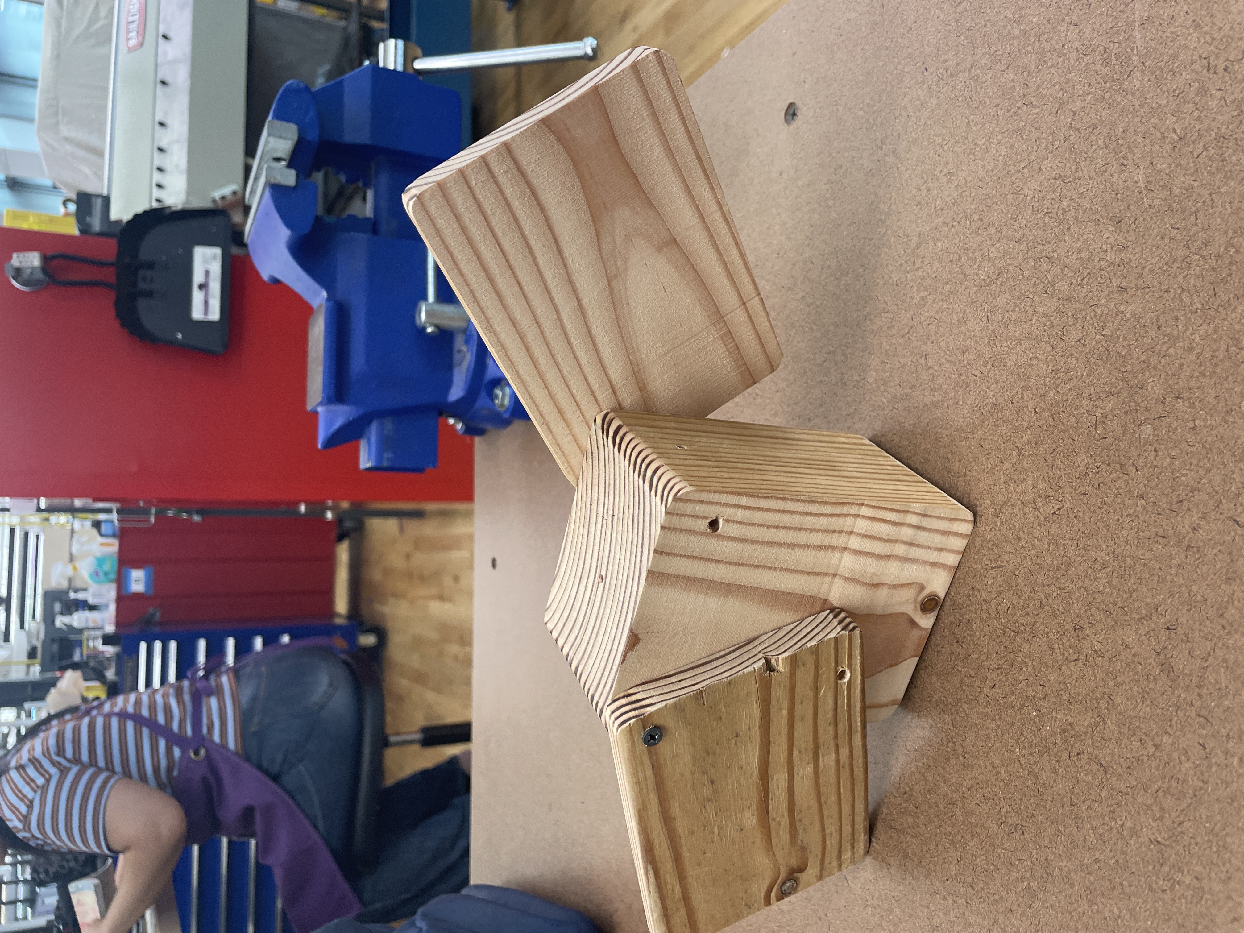 Back view of a box with two lids