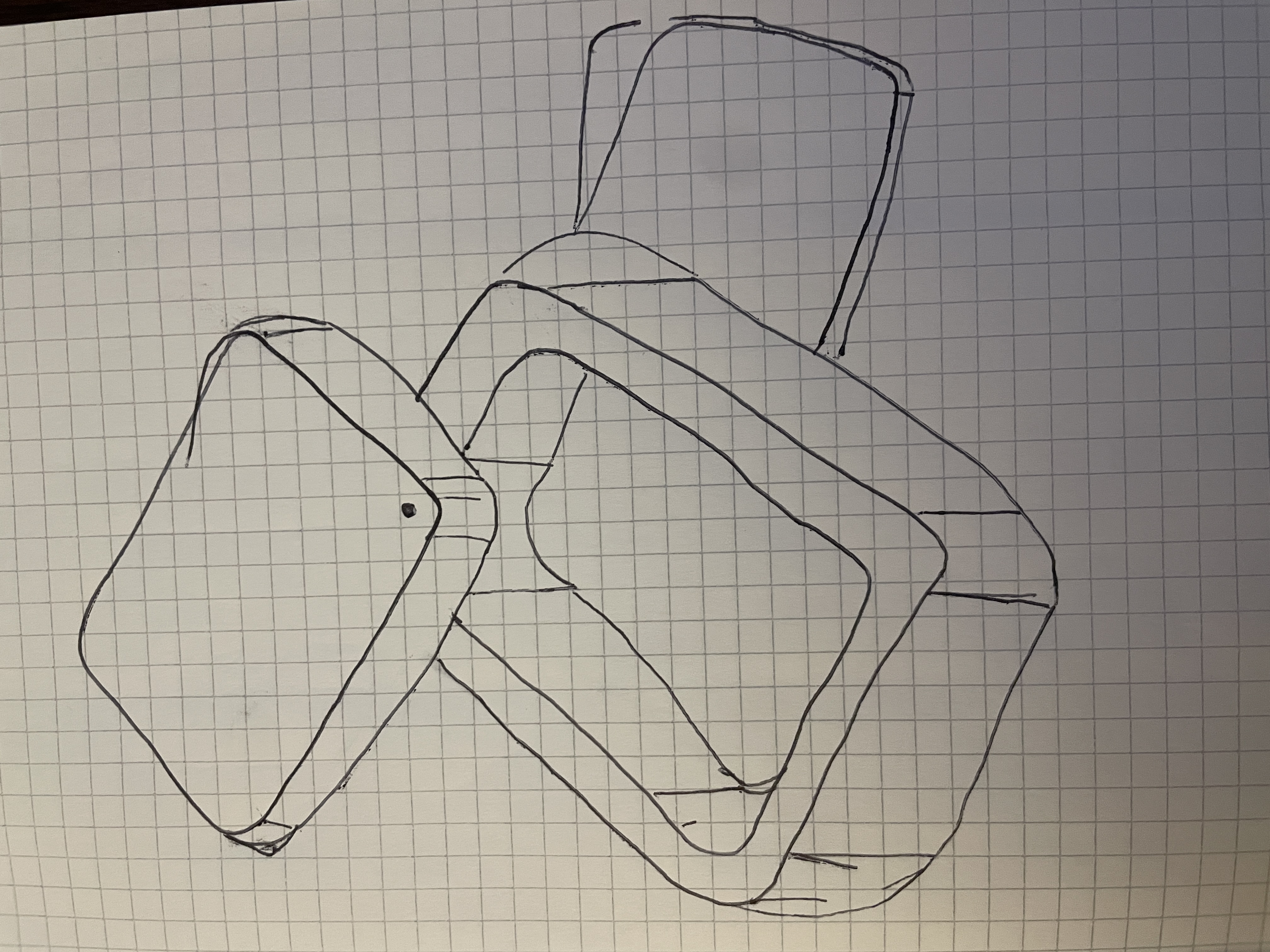 Sketch after the box was made